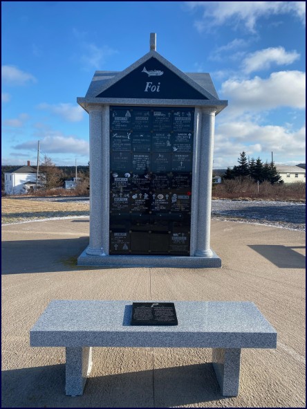 The columbarium from the cemetery grounds