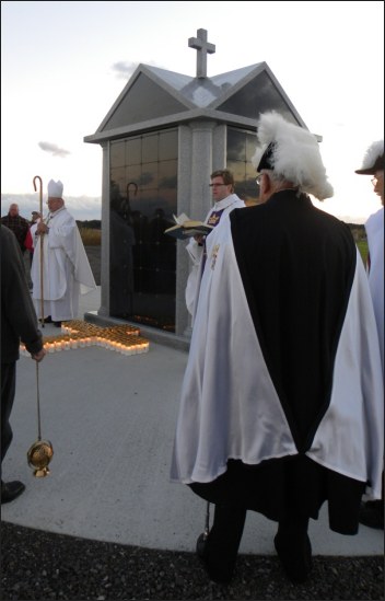 The columbarium after the blessing ceremony